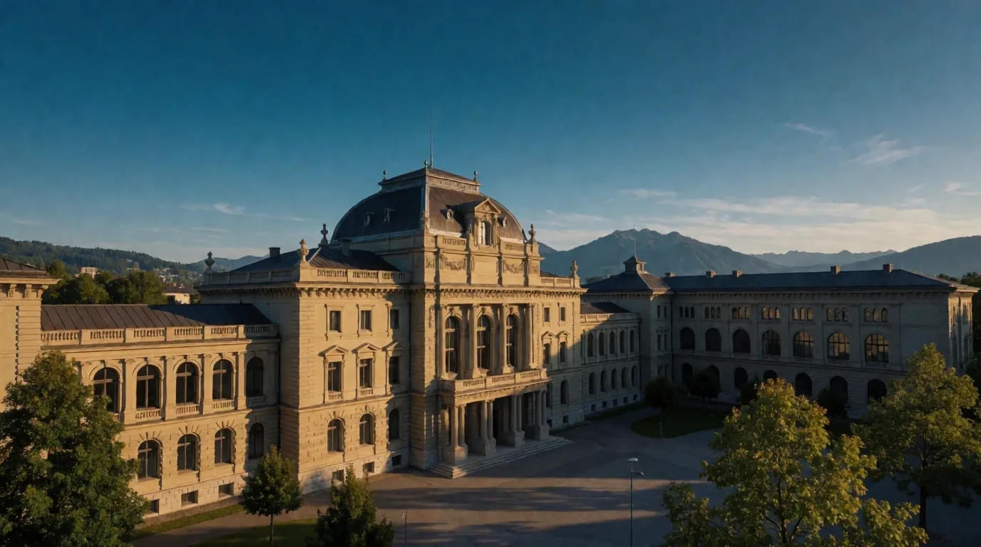 ETH Zürich im Abendlicht